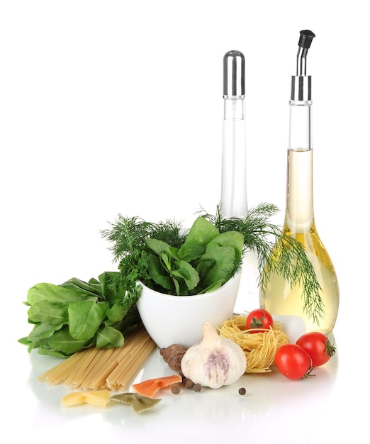 Świeże składniki na blacie